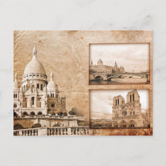 Recuerdos de época de la postal de París