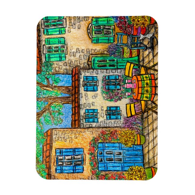 Recuerdos de imán flexible de la Provenza (Vertical)