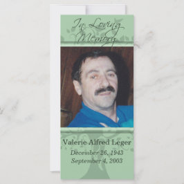 Recuerdos de la tarjeta de Personalizado Memorial 