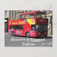 Recuerdos de Liverpool, postal de Inglaterra