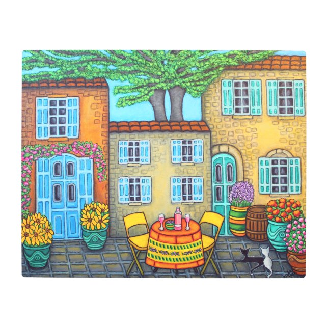 Recuerdos de Provenza Arte Metalizado Imprimir Lis (Anverso)