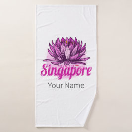 Recuerdos de vacaciones de la bandera de Singapur 