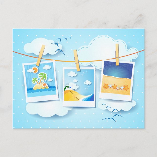 Recuerdos de verano, postal (Anverso)