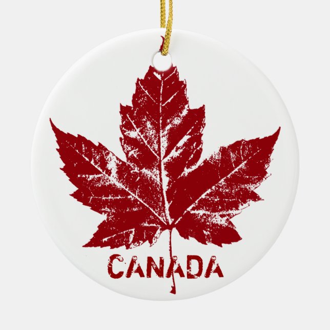 Recuerdos del ornamento de Canadá y regalos (Frente)