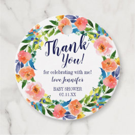 Recuerdos Etiquetas de agradecimiento para Baby Shower Acuar