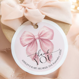 Recuerdos Etiquetas de agradecimiento para baby shower de la