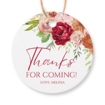 Etiquetas de agradecimiento para boda de otoño