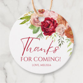 Recuerdos Etiquetas de agradecimiento para boda de otoño