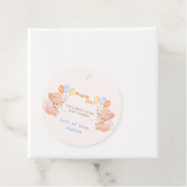 Recuerdos Etiquetas de agradecimiento para elefantes bebé