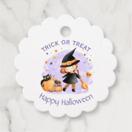 Recuerdos Etiquetas de Favor de Halloween para Brujas Felice