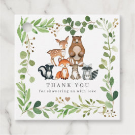 Recuerdos Etiquetas de Favor para Baby Shower de Animales de