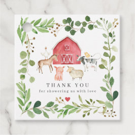 Recuerdos Etiquetas de Favor para Baby Shower de Animales de
