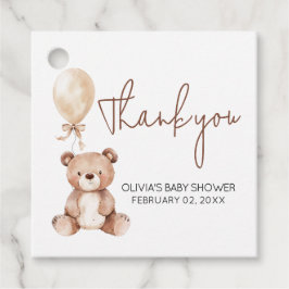 Recuerdos Etiquetas de Favor para Baby Shower de Globo de Os