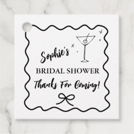 Recuerdos Etiquetas de Favor para Despedida de Soltera Retro