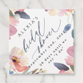 Recuerdos Etiquetas de Plaza Floral para favores de ducha de