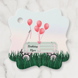 Recuerdos Etiquetas de regalo de globos para carro de cumple