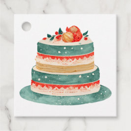 Recuerdos Etiquetas de regalo de pastelería para Navidades d