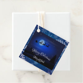 Recuerdos Etiquetas de regalo nocturno para navidades