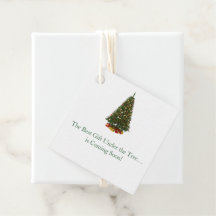 Etiquetas de regalo para baby shower de Navidad co