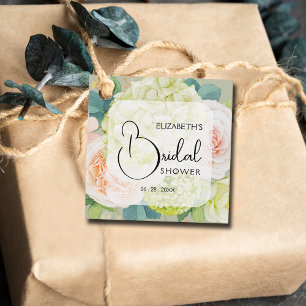 Recuerdos Etiquetas de Regalo para Boda Flores de Jardín Rom
