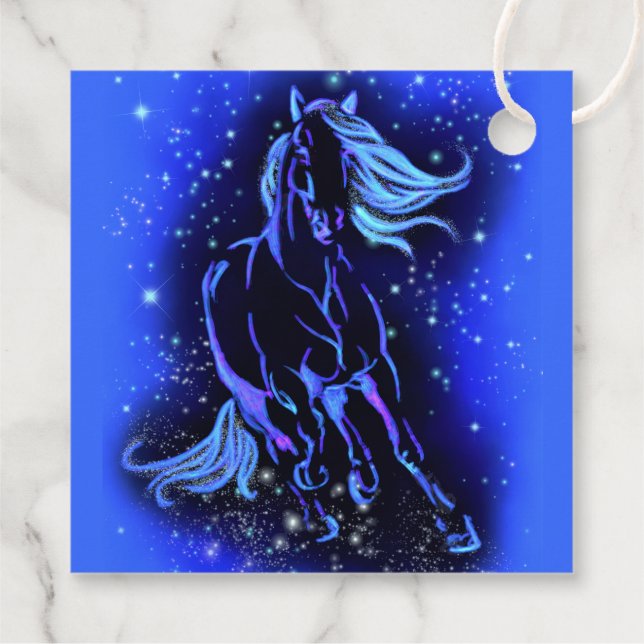 Recuerdos Etiquetas de regalo para caballos (Reverso)