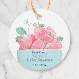 Recuerdos Etiquetas favoritas para fresas Baby Shower