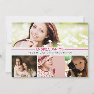 Recuerdos felices - Invitación a graduación de fot