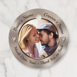 Recuerdos FOTO, etiquetas personalizadas para favores matrim