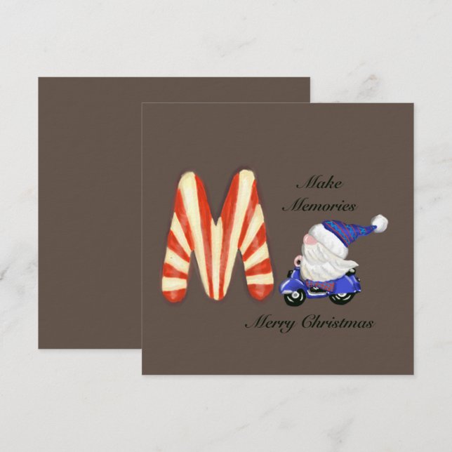 Recuerdos motociclistas Tarjeta de canto Gnome (Anverso / Reverso)