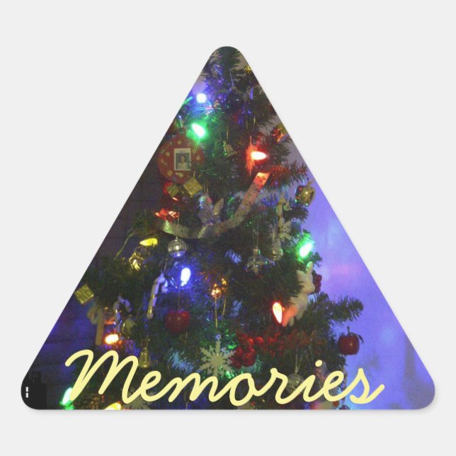 Recuerdos Pegatina de árbol de Navidad por RoseWri (Anverso)