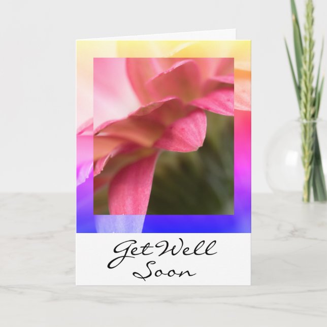 Recuperación en flor: mejor tarjeta pronto (Anverso)