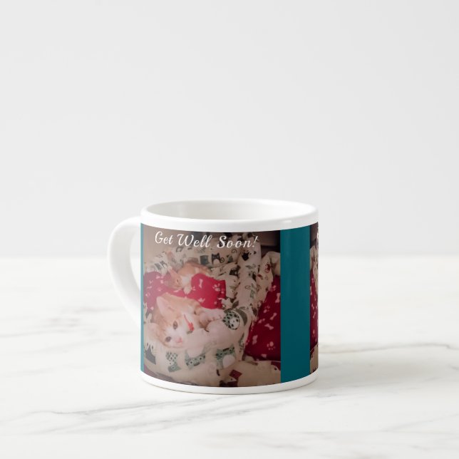 ¡Recupérate Pronto! Taza de Espresso para Amantes  (Izquierda)