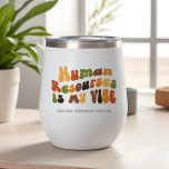 Recursos humanos de Groovy 1970 es mi opinión, HR<br><div class="desc">Regale este vaso de 'Recursos Humanos es mi vibe' al profesional de Recursos Humanos en su vida.</div>