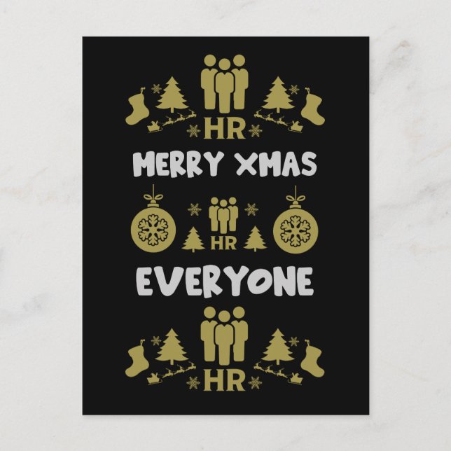 Recursos humanos Fea Regalos de Santa Navidad (Anverso)