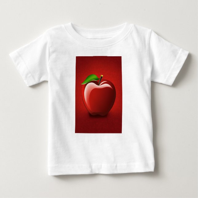 Red Apple Logo Baby Fine Jersey T-Shirt (Anverso)