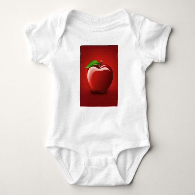 Red Apple Logo Baby Jersey Bodysuit (Anverso)