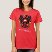 RED Austria Escudo de armas camiseta "Österreich"