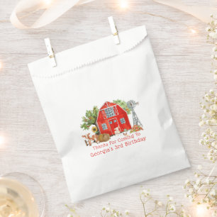 Red Barn Bolsas de Favor de Cumpleaños Temáticas