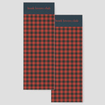 Red Black Gingham Resumen Retro Buffalo Plaid