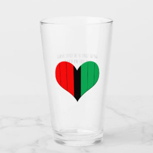Red Black Green Striped Heart Happy Kwanzaa