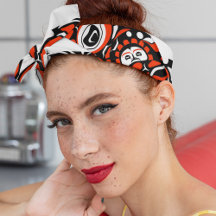 Red Black White Abstract Haida Face Native Art