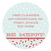 RED BLUE BE MERRY CHRISTMAS DIRIGENTES PEGATINAS