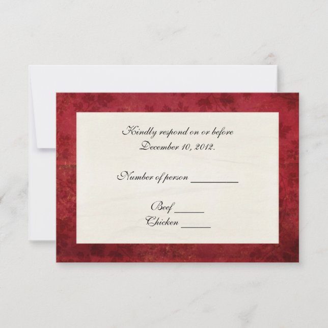 Red Border RSVP (Anverso)