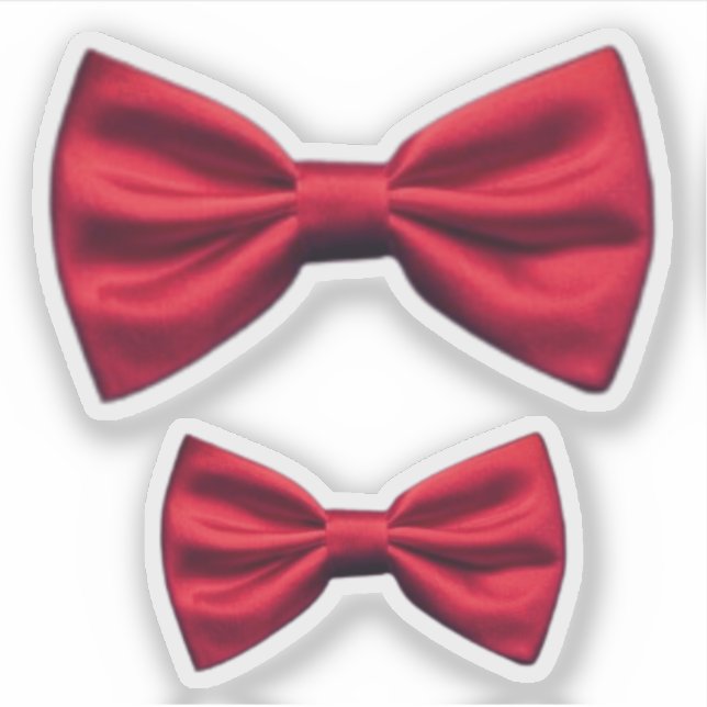 RED BOW TIE PEGATINA (Anverso)