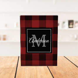 Red Buffalo Plaid | Personal Inicial | Foto de reg