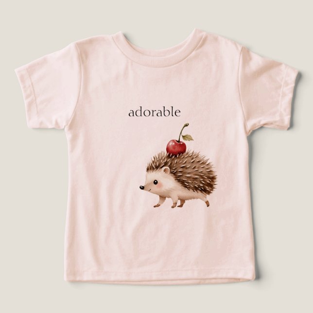 Red Cherry Adorable Hedgehog (Diseño delantero )