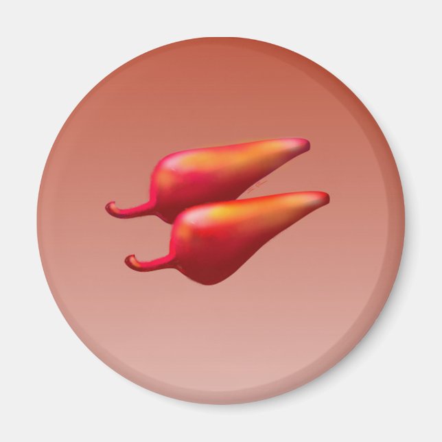 Red Chili Peppers alrededor del imán (Frente)