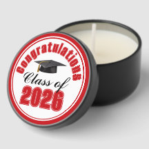 Red Class of 2026 Graduation Party