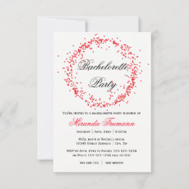 Red Confetti - Invitación a la Bachelorette 3x5