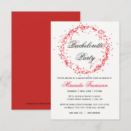 Red Confetti - Invitación a la Bachelorette 3x5